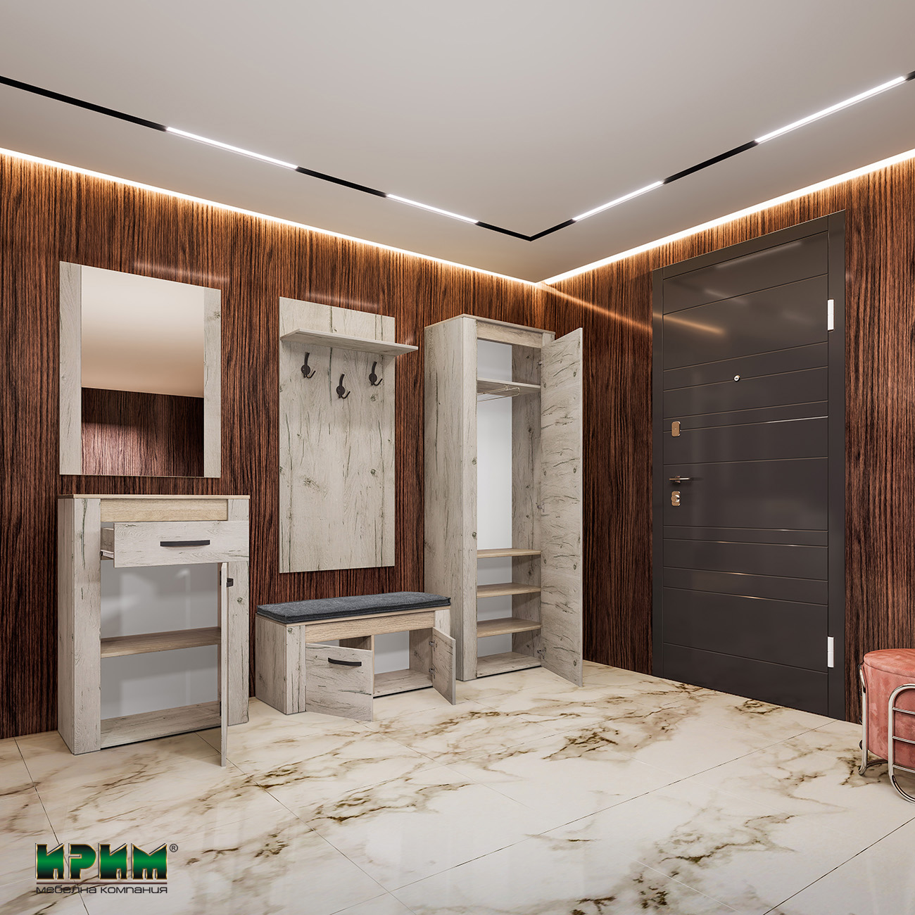 Мебели за антре композиция Сити 4082