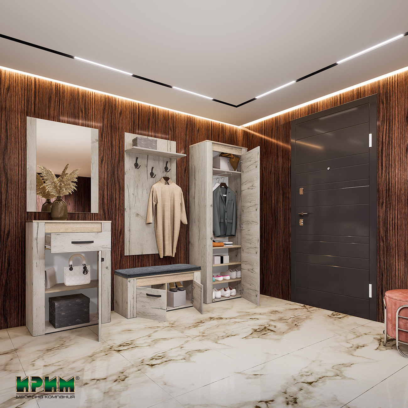 Мебели за антре композиция Сити 4082