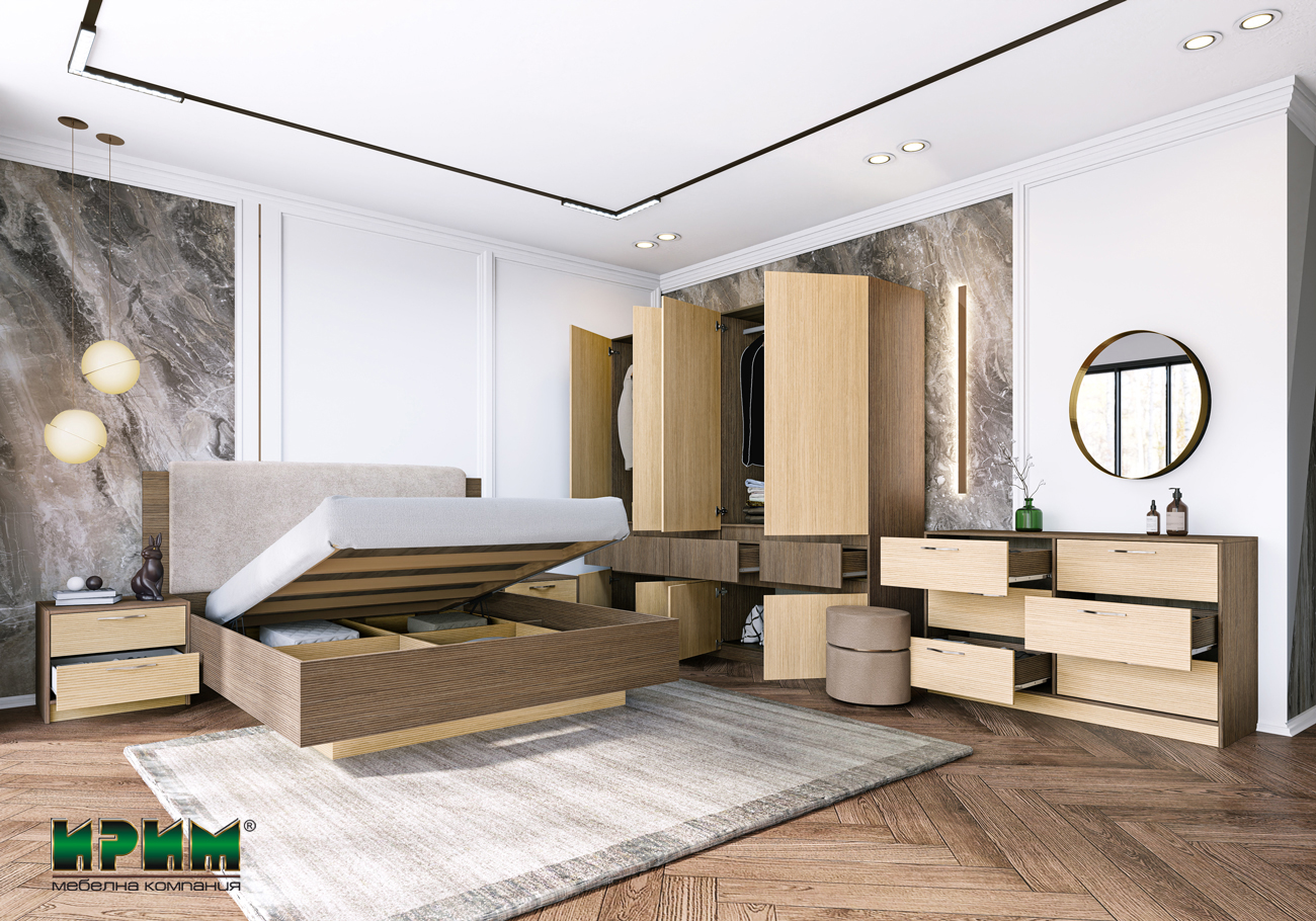 Спален комплект мебели Сити 7089-1046-3094